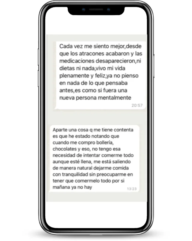 Testimonio de WhatsApp
