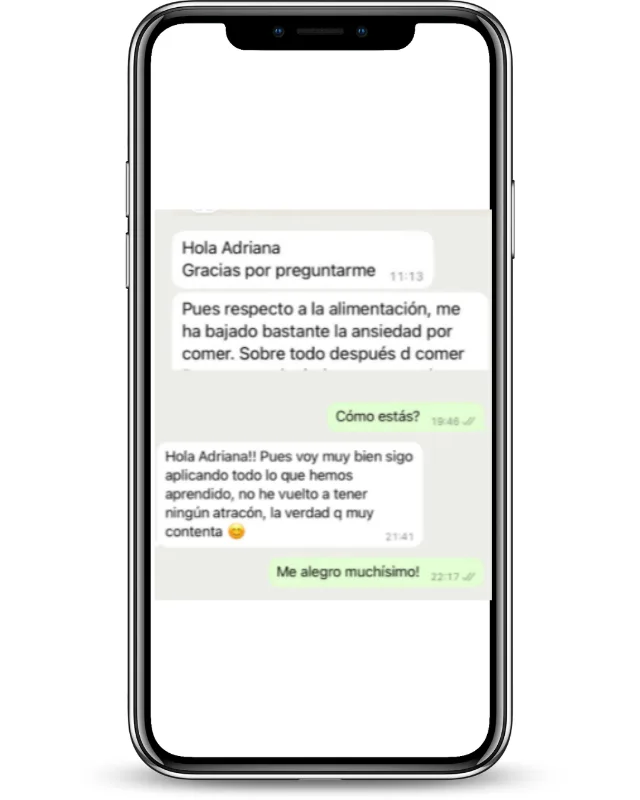 Testimonio de WhatsApp